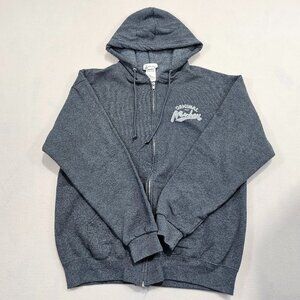 Disney Parks Jacket Unisex L Gray Hooded Mickey Mouse 28 Full Zip